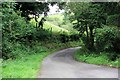 Looking down the Toll Road towards Porlock Weir