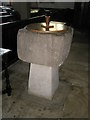 The font at St Peter, Bishop