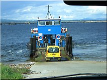 NH7867 : Nigg ferry arriving at Cromarty. by sylvia duckworth