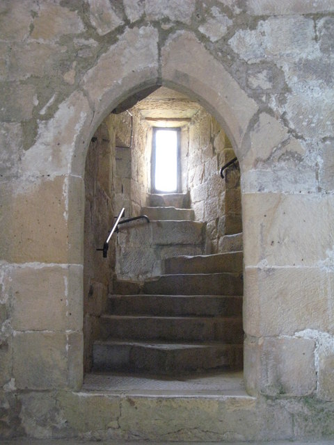 Belsay Castle - spiral staircase