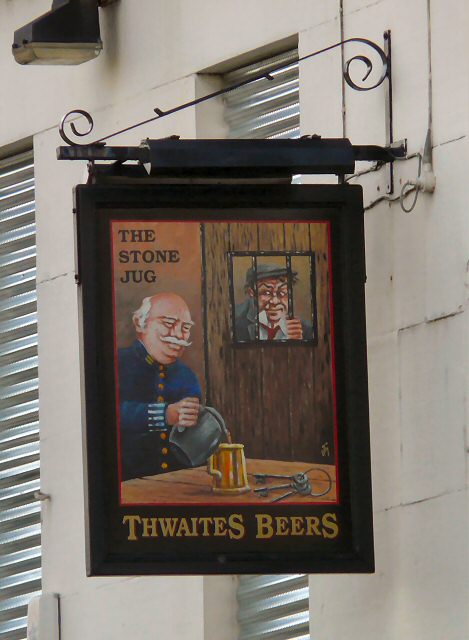 Sign for the Stone Jug