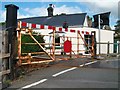 Level crossing gate at Morannedd