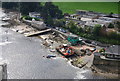 Slipways at the junction of the Afon Conwy & Afon Gyffin