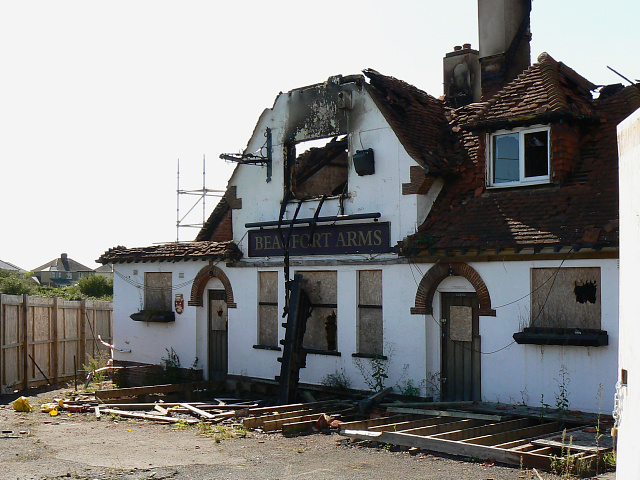 The front of what's left of the Beaufort Arms, Wootton Bassett