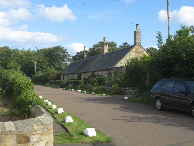 An attractive terrace of cottages in Guyzance