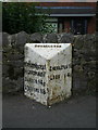 Cheddleton milepost - detail