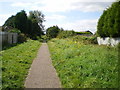 Formerly a canal, now a footpath