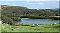 Man-made fishing lake at Glan-y-morfa-mawr, Morfa Bychan