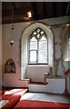 St Peter ad Vincula, Coveney - Piscina & sedilia