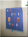 Junior banner within All Saints, Portsea