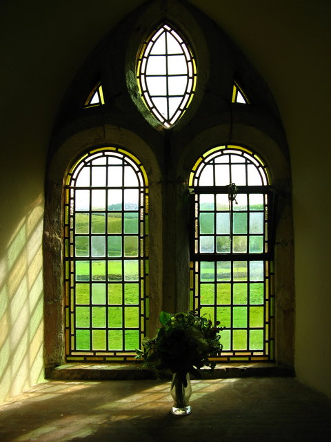 Lyne Kirk stained glass window