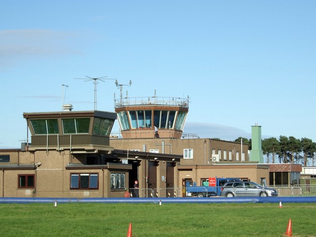 RAF Leuchars fire station and air traffic control tower