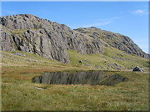 NY2503 : Tarn Above Gaitkins by Michael Graham