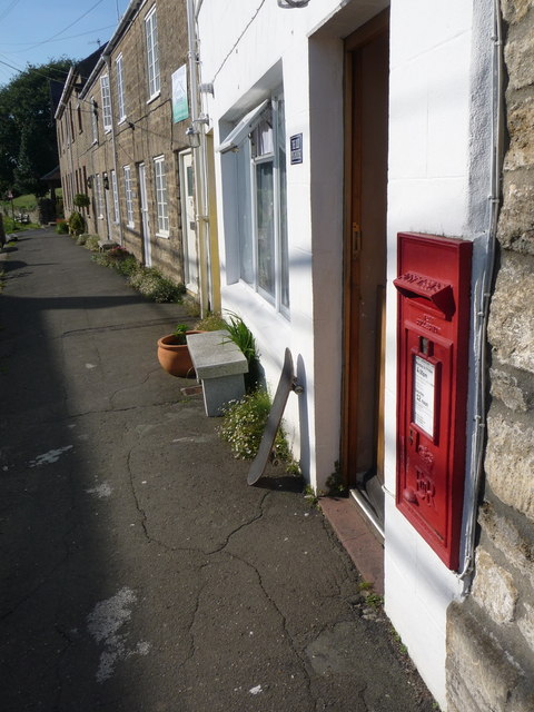 Bothenhampton: postbox № DT6 27 and the old post office