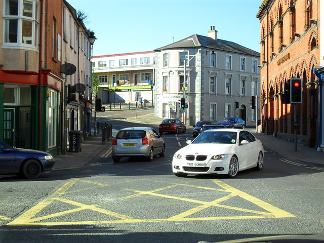 Irish Street at the corner of Market Street, Downpatrick
