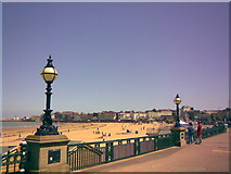 TR3470 : View of Margate Beach from Marine Terrace by Robert Lamb