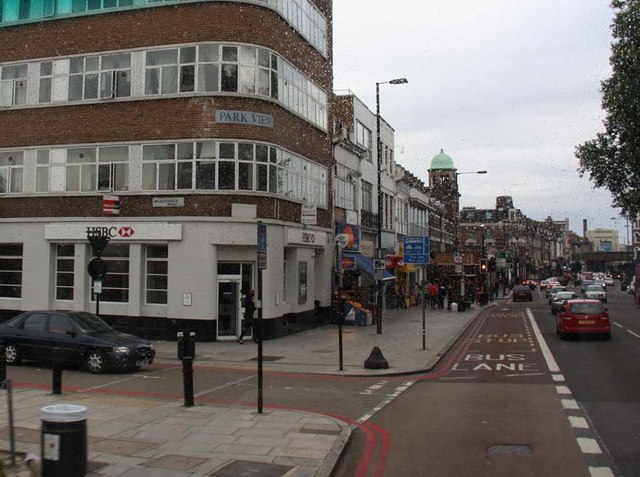 Seven Sisters Road with Wilberforce Road on left