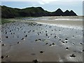 SS5388 : Coiled Castings at Three Cliffs Bay by Kev Griffin