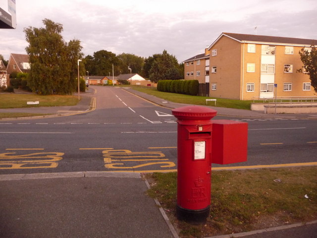 Canford Heath: postbox № BH17 268, Adastral Road