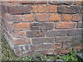 Bench mark on old barn at Cop House Farm