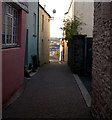 Bridge Street towards the river.