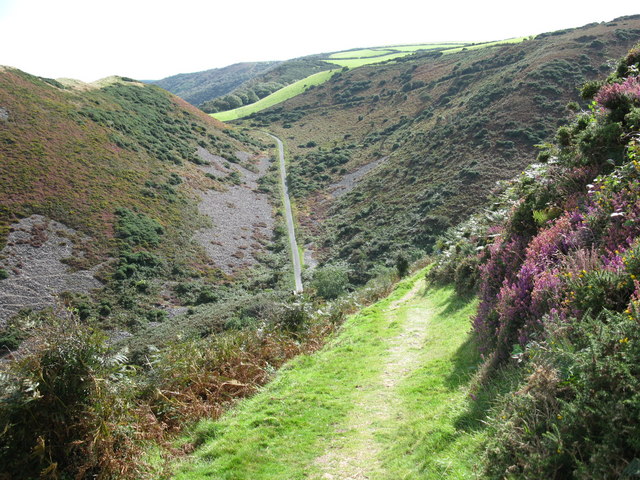 Coddow Combe from the South West Coast Path