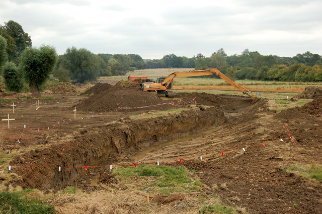 Flood relief works at Long Itchington © Andy F :: Geograph Britain and ...