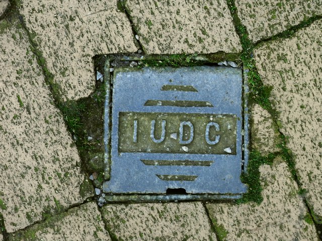 Inspection Cover bearing the letters IUDC