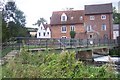 Chartham Corn Mill and Weir footbridge