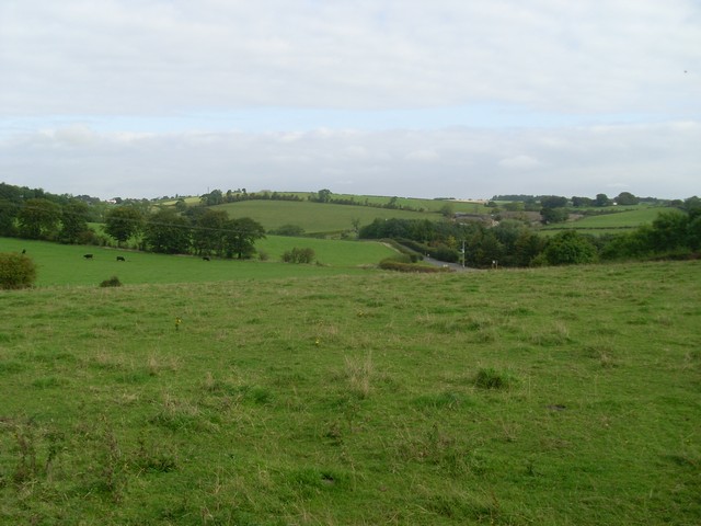 Across the fields to Westerfield Road