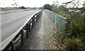 Footpath on Docks Way railway bridge