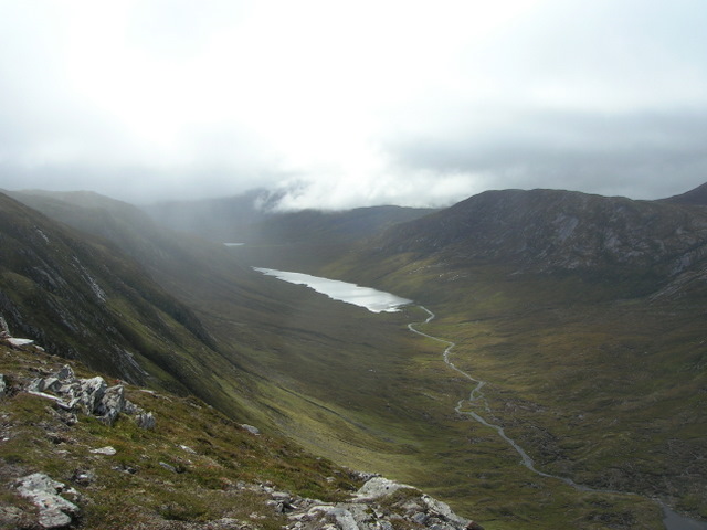 Loch Coire Lair from the ridge NW of Meallan Ban