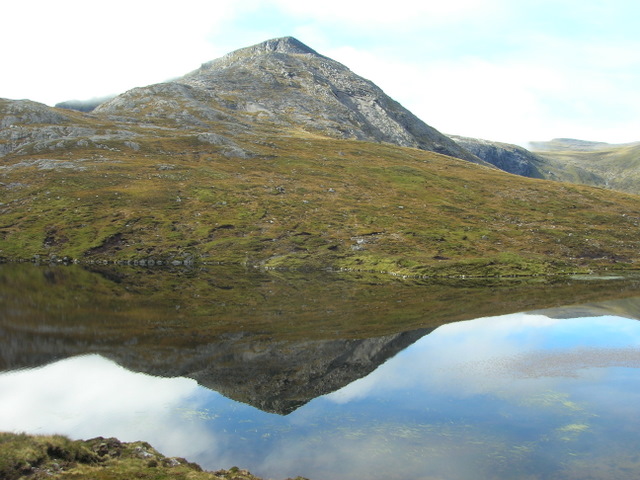 Cona Mheall reflected in Loch Prille