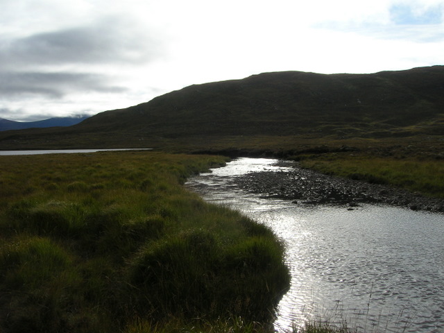 Allt Lair entering Loch Gharbhrain