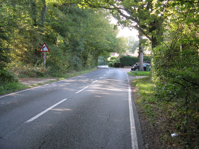 Rowhook Road approaching Rowhook