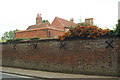 Red Brick and Orange Pyracantha