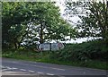 Road sign at the B2008/A264 junction