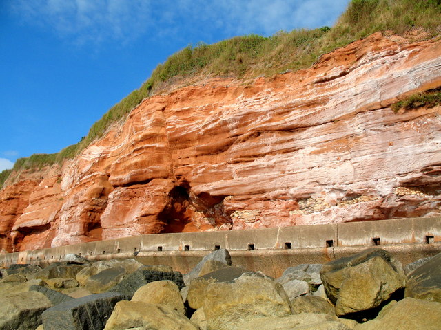Sidmouth  Cliff Face