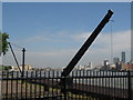 Old cranes on the river bank, Deptford Strand, SE8