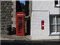 VR postbox and K6 phone box, Lower Town