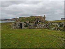 NF9381 : Ruined blackhouse at Baile by Oliver Dixon
