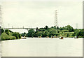 On the Manchester Ship Canal, approaching Warburton Bridge from Warrington