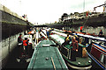 SJ6387 : Inland Waterways Association's flotilla in the smaller of the Latchford Locks by David Long