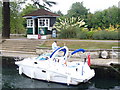 Boat in Bell Weir Lock