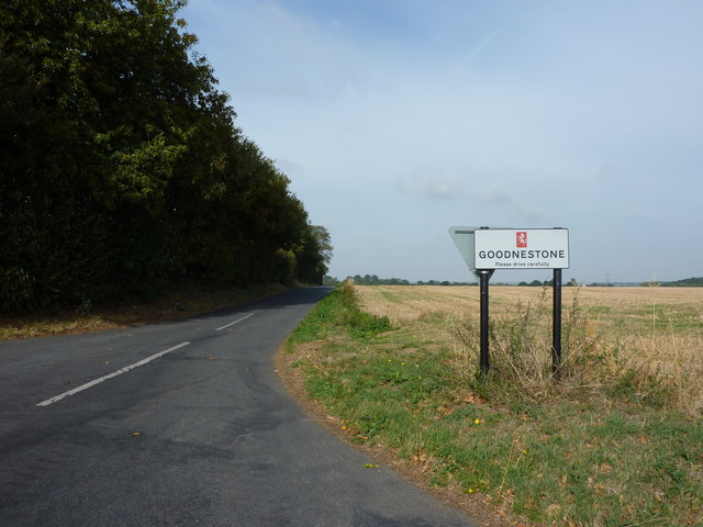 Catsole Hill leading into the village of Goodnestone
