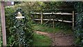 Gate on bridleway near Iping