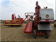 TF0109 : Two Massey Harris 21 combines by Michael Trolove