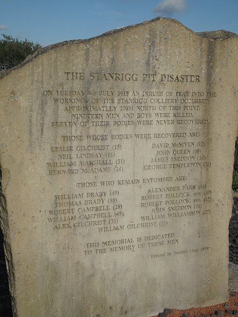 Stanrigg disaster memorial