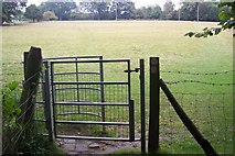 TQ7837 : Kissing Gate near Well Wood by David Anstiss