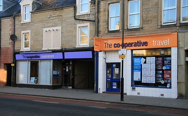 Co-operative premises in Channel Street, Galashiels